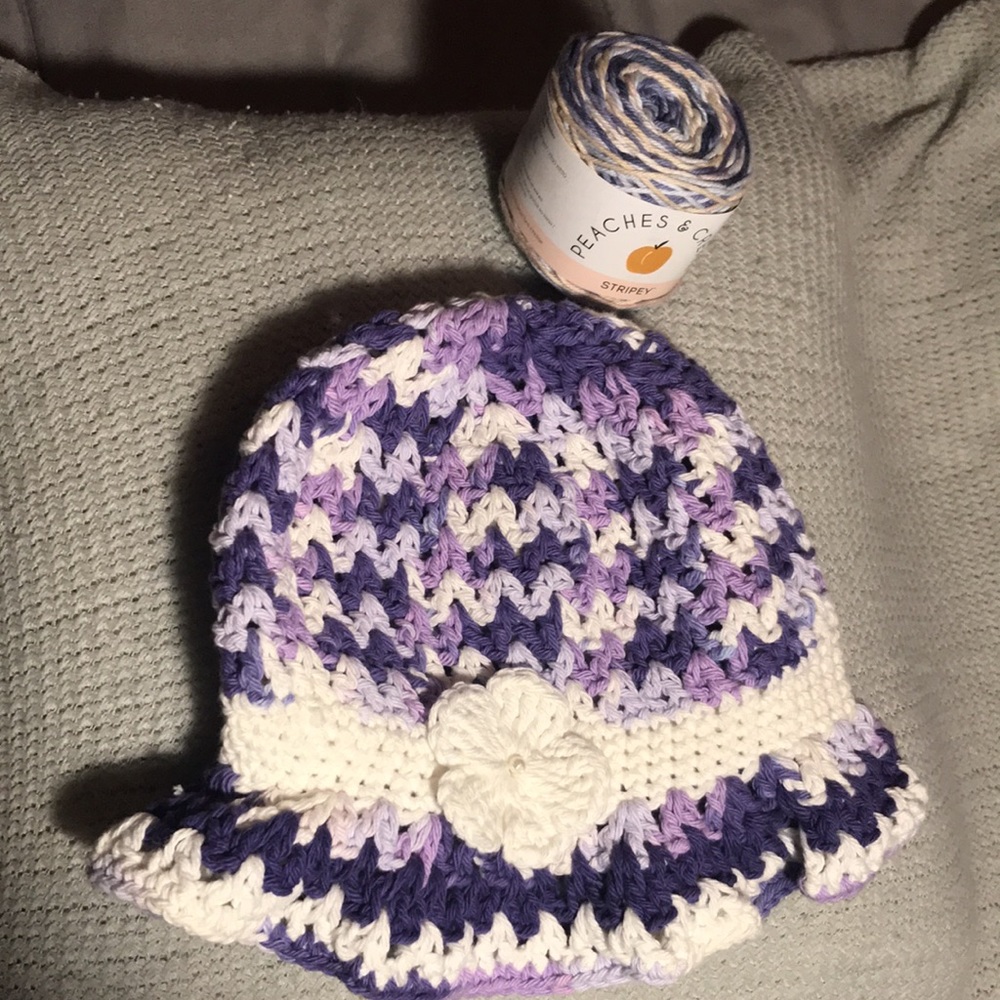 Handmade Crochet Spring Hat - Picture 3 of 7